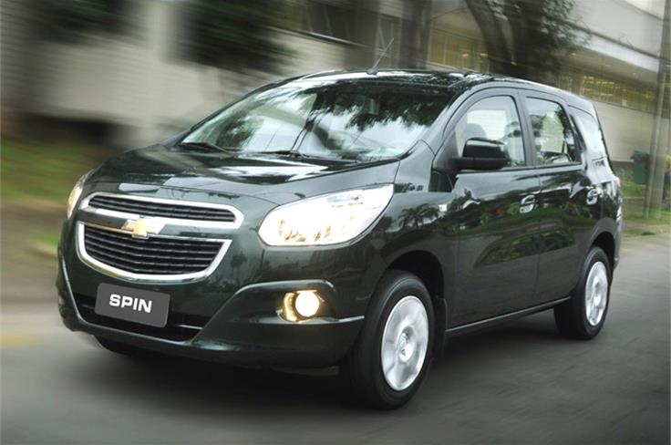 The Chevrolet Spin MPV is specially developed for emerging markets and is now on sale in South America. 